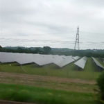 Solar panels as far as the eye can see in the Scottish countryside